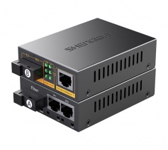 千兆1光2電單模單纖 一對(duì)裝 勝為SC口光纖收發(fā)器 ?20Km BGH212AB