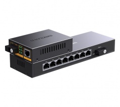 千兆1光8電單模單纖 一對(duì)裝 勝為SC光纖收發(fā)器 3Km BGH318AB